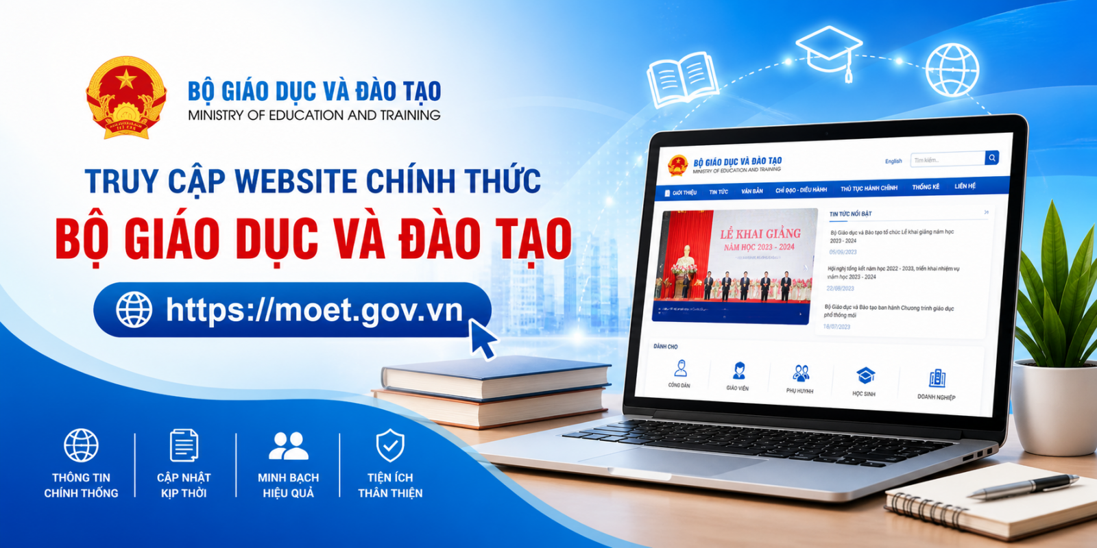 Liên kết website Bộ giáo dục